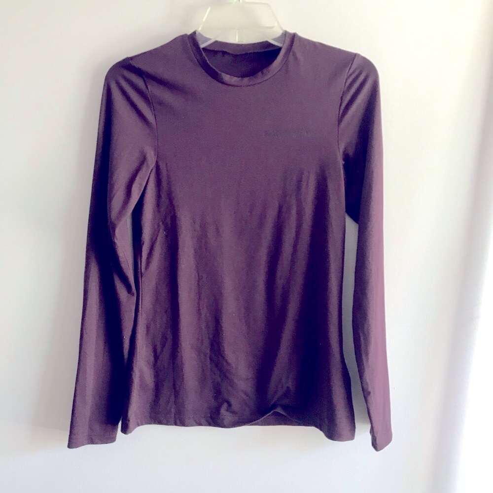 Peak Performance Long Sleeve Top Size S- Red/Plum, Soft, Layering piece